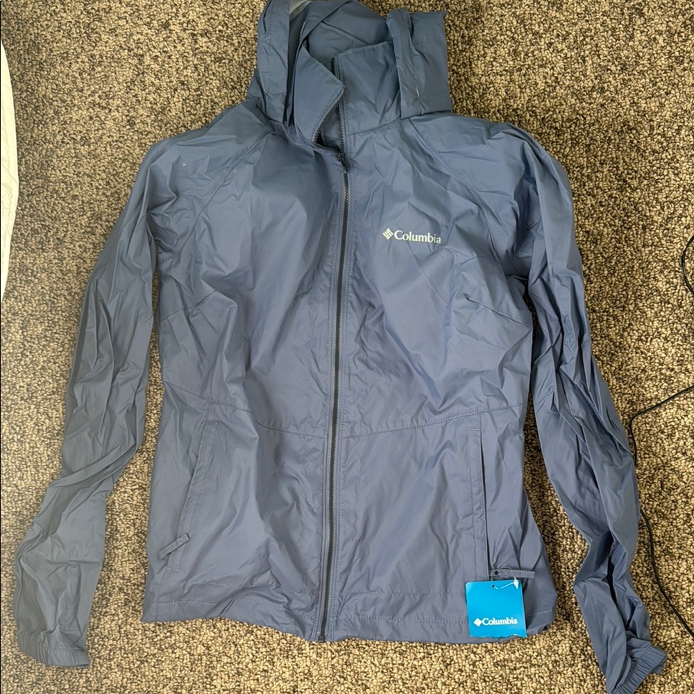 Columbia Blue Windbreaker Jacket